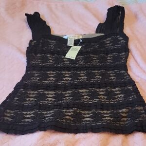 Elegant Black Lace Top